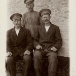 Three Russian prisoners of war 1914-1918 in Danish care, thanks to Red Cross. From Royal Library of Denmark, Department of Maps, Prints and Photographs